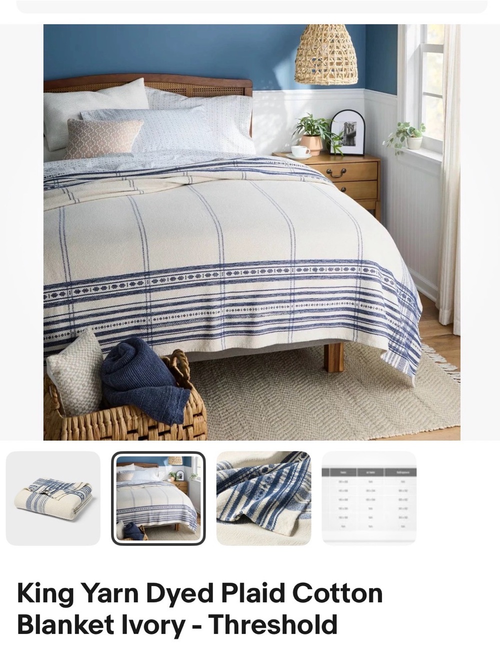 Studio McGee King Cotton blanket